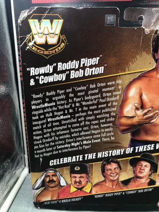 WWE Elite Legends Series 1 Cowboy Bob Orton & Rody Piper Battlepack Figure WWF 6