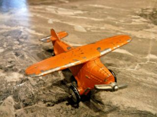 C.  A.  W.  Old Metal Slush Toy Airplane.  High Wing Monoplane 1930 