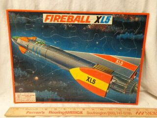 1964 Fireball Xl5 Tray Puzzle,  Incredible Rocketship Graphics,  Tv Show,