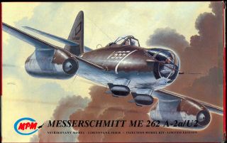 1/72 Mpm Messerschmitt Me - 262 A - 2a/u2 Jet Fighter