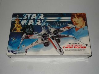 1977 Mpc Star Wars Luke Skywalker X - Wing Fighter Model Kit 1 - 1914