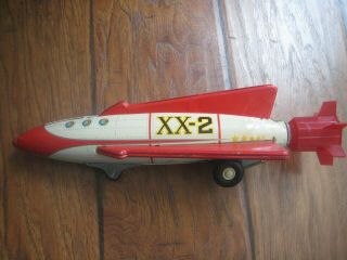 Vintage 1960 ' s Nomura Spaceship Rocket XX - 2 Friction Powered Toy 6