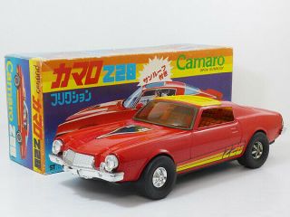 Vintage Nomura Toy Large Size Camero Z - 28 Chevrolet Tin Rare