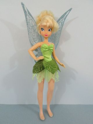 Disney Parks 11 " Tinkerbell Fairy Doll W Dress,  Tights And Wings