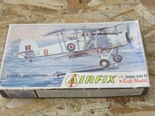 Airfix 3 - 49 1:72 Fairey Swordfish Ww2 Raf Torpedo Bomber Model Plane Kit