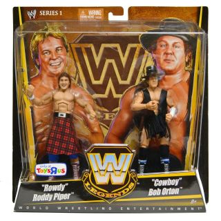 Mattel Wwe Wwf Legends Series 1 Rowdy Piper Cowboy Orton Wrestling Figures