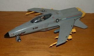 G.  I.  Joe; Conquest X - 30 Jet W/ Pilot - Hasbro - 1986 -,  Not Complete