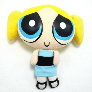 Powerpuff Girls Bubble Plush Doll 10inch Soft Blue Dress Nanco 2000 Cartoon Toy