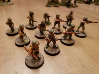 28mm Superbly Painted Wwii Us 11 Figs Metal