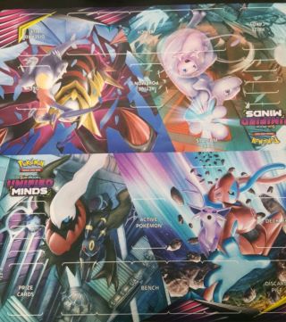 Pokemon Sun & Moon Unified Minds 2 Player Deluxe Playmat By Ultra Pro