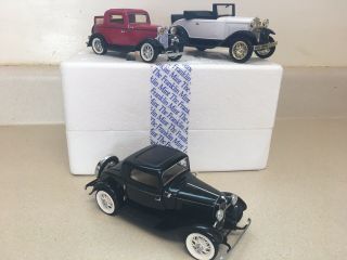 1932 Ford Model A Diecast Franklin 1/24 Scale,  2 Others