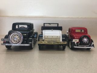 1932 Ford Model A diecast Franklin 1/24 scale,  2 others 7