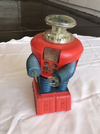 Lost In Space Robot 1966 Remco Vintage Toy Red And Blue