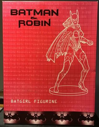 1997 WARNER BROTHERS BATMAN AND ROBIN BATGIRL FIGURINE 11” FIGURE 6