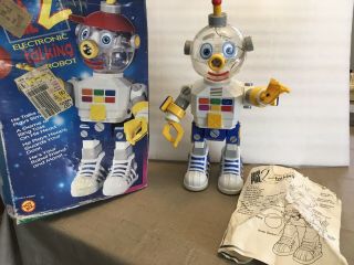 Vtg.  1991 Toybiz My Pal 2 Electronic Talking Robot - Box & Instructions