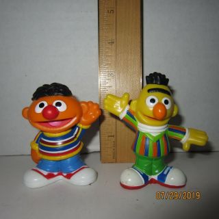 Bert & Ernie Sesame Street Playskool 3 " Pvc Figures Hasbro