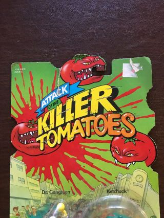 RARE Vintage 1991 Mattel Attack of The Killer Tomatoes Dr Gangreen Ketchuck 3