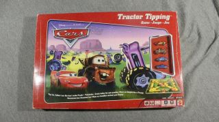 Disney Pixar Cars • Tractor Tipping Game Mattel • Frank Doc Sally Mater Mcqueen