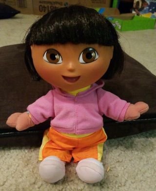 Dora The Explorer Talking Dora Surprise Doll Nickelodeon Jr 2002 Mattel 10 "