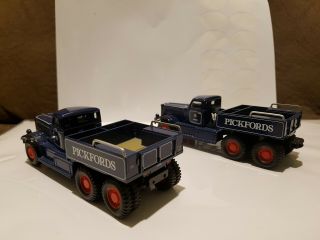 2 X Corgi Diamond T Heavy Haulage Trucks.  Pickfords.  1:50 Scale