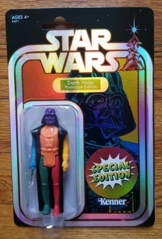 Star Wars Darth Vader Kenner Retro Prototype 3.  75” Sdcc 19,  Purple Head