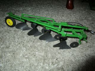 John Deere Farm Toy 4 Bottom Custom Semi Mounted Tillage Plow Sharp