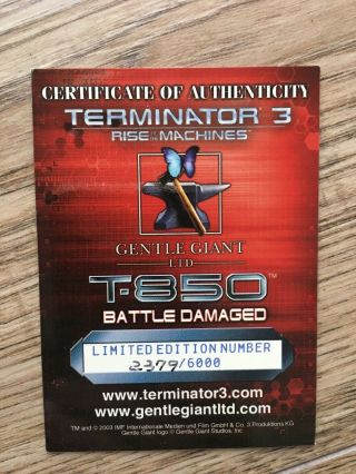 Terminator Rise Of The Machines T - 850 Battle Bust 3