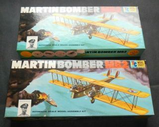 (2) Itc Martin Bomber Mb2 Airplane Plastic Model Kits