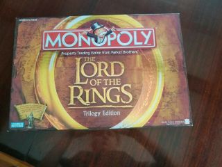 2003 Monopoly Lord Of The Rings Trilogy Special Collectors Edition -