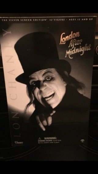 Lon Chaney London After Midnight 12 " Figure Sideshow Silver Screen Edition Mib