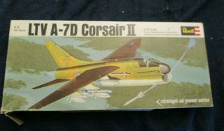 Vintage Revell Airplane Kit 1/72 Scale Ltv A - 7d Corsair Ii Us Air Force