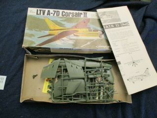 vintage Revell airplane kit 1/72 scale LTV A - 7D Corsair II US Air Force 2