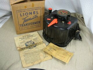 Vintage Lionel Trainmaster Type Kw W/ Orig Box,  Parts Envelope & Inst