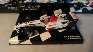 Jacques Villeneuve 1/43 BAR 4 Car Set Plus JV ' s Autograph.  4 different versions. 5