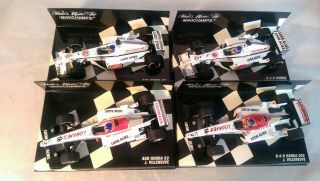 Jacques Villeneuve 1/43 BAR 4 Car Set Plus JV ' s Autograph.  4 different versions. 7