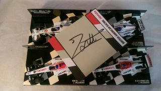 Jacques Villeneuve 1/43 BAR 4 Car Set Plus JV ' s Autograph.  4 different versions. 8