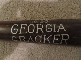 Vintage Wooden Baseball Bat 35 Georgia Cracker Hanna MFG.  Co.  Atlanta,  GA. 2