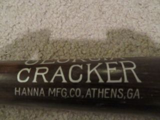 Vintage Wooden Baseball Bat 35 Georgia Cracker Hanna MFG.  Co.  Atlanta,  GA. 3