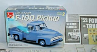 Amt 1953 Ford F - 100 Pick Up Truck Model Kit Untouched Boxed