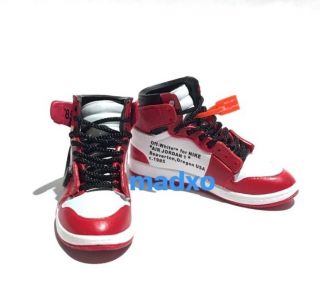 Madxo Art Toy 3d Mini Sneaker Nike Air Jordan 1 Off White Chicago 1:6 M05 - 82
