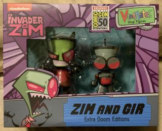 Sdcc 2019 Exclusive Vinimates Invader Zim Doom Zim And Gir Extra Doom Editions