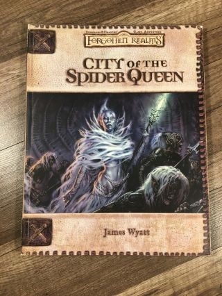 Dungeons & Dragons Forgotten Realms City Of The Spider Queen Adventure With Maps