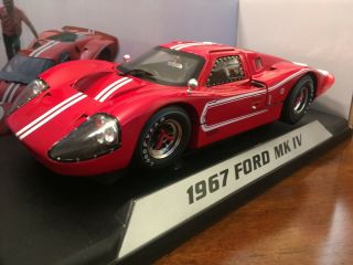 1967 Ford Gt Mk Iv Red 1/18 Diecast Car Model Shelby Collectibles