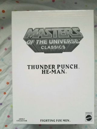 Motu Classics Thunder Punch He Man 1st Ed Figures Mib In Mailer Uncirculated