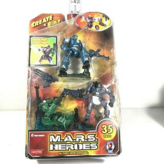 M.  A.  R.  S Heroes Megabot Action Figures Coma Martian Tanker Creat & Build 35 Pc T1