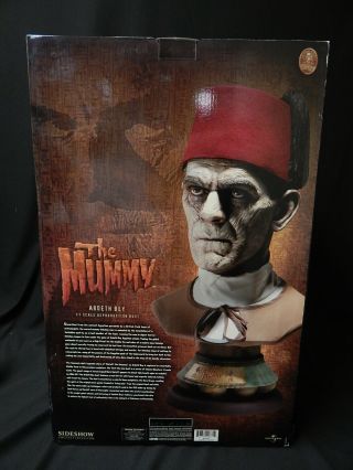 Sideshow 1:1 The Mummy Bust Ardeth Bey 49/100 Universal Monsters 2912 2