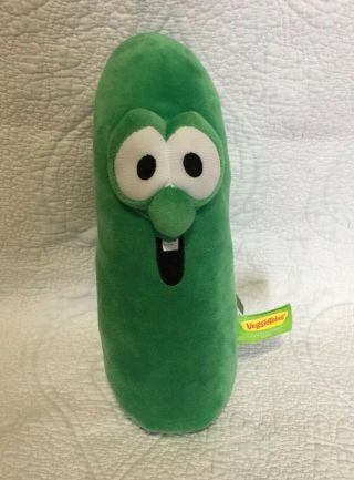 Gund Veggie Tales Green Larry The Cucumber Stuffed Plush 11”