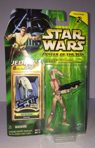 Star Wars Battle Droid Security Hasbro Power Of The Jedi Force File