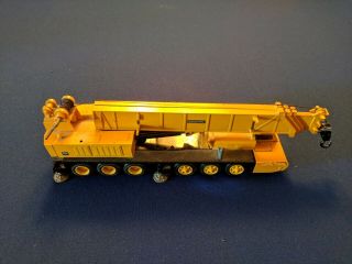 Vintage Grove Crane 6 Axle Yellow Diecast Nzg - Made In W.  Germany