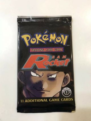 Pokemon Team Rocket 1st Edition Booster Pack Factory.  One Pack